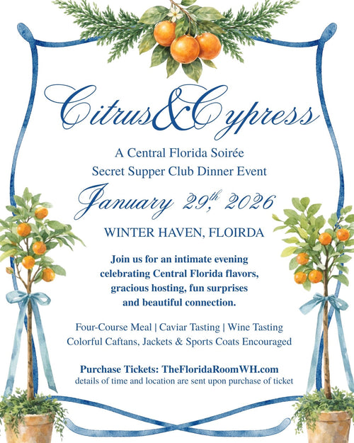 Secret Supper Club Citrus & Cypress Soirée