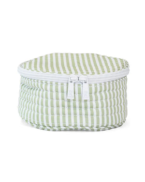 Pimlico Stripe Sage Quilated Jewel Round