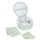 Pimlico Stripe Sage Quilated Jewel Round