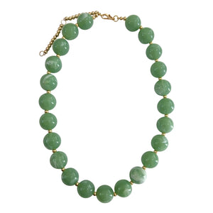 Sage Green Avery Chunky Beaded Necklace