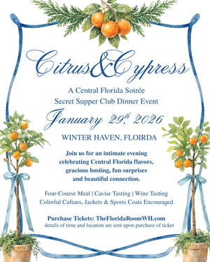 Secret Supper Club Citrus & Cypress Soirée