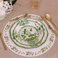 VIDA Faenza Dinner Plate S/4 White and Green