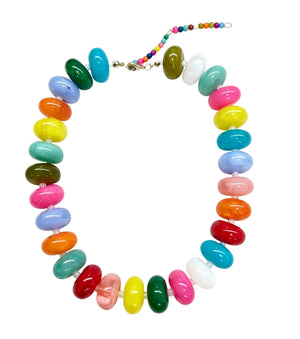 Bailey Chunky Beaded Necklace- Multi