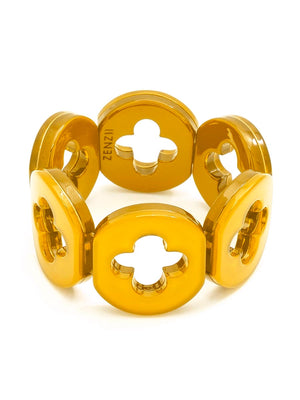Honey Resin Clover Bracelet