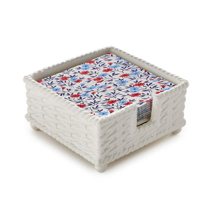 Basketweave Napkin Holder Cocktail