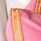 Hot Pink Velvet Pillow with Orange Pillow