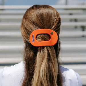 Flat Round Hair Clip | Large | Go Gators!