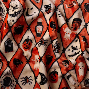 Halloween Argyle Fleece Blanket