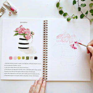 Bouquets Water Color Workbook