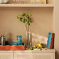 Orange & Chambray Lacquered Scallop Medium Two-Tone Tray