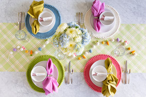 Spring Green Pom Pom Felt Placemats
