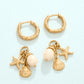 SP Sea Island Convertible Hoop Earrings Gold