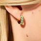 SP Ardsley Gem Hoop Earrings Teal 14mm