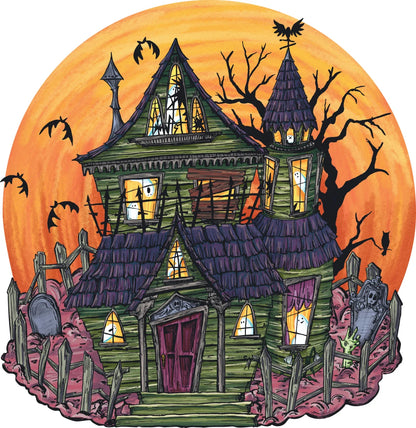 Die Cut Haunted House Placemat