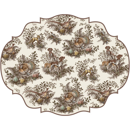 Die-cut Harvest Toile Placemat