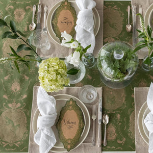 Moss Fable Toile Runner