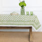 Palm Tree Green Tablecloth 90 Round