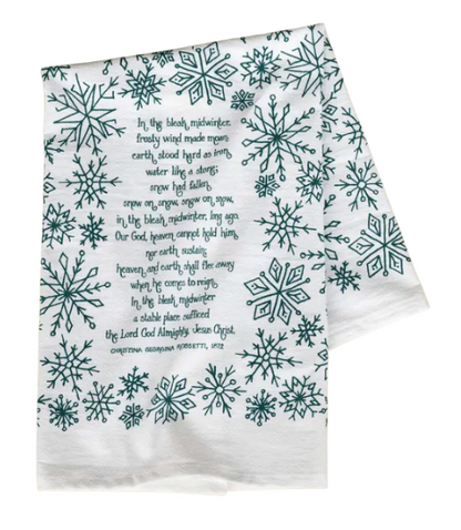 In the Bleak Midwinter Christmas Tea Towel