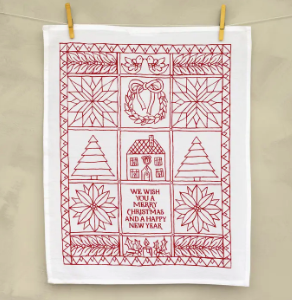 We Wish You A Merry Christmas Tea Towel