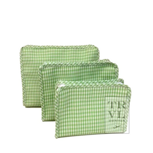 Gingham Leaf Roadie Bag