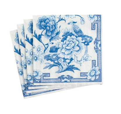 Blue & White Cocktail Napkin