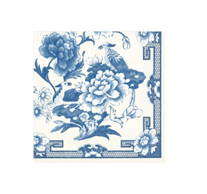 Blue & White Cocktail Napkin