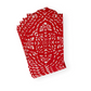 Annika Die-Cut Paper Linen Guest Towel Napkins in Red