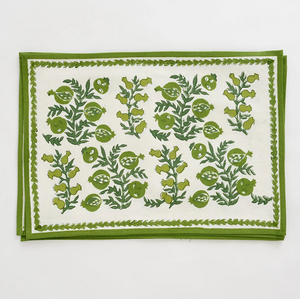 Pom Bells Green Placemat x4