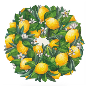 Die-cut Lemon Wreath Placemat