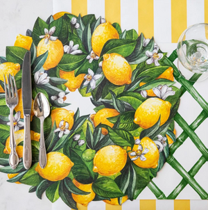 Die-cut Lemon Wreath Placemat