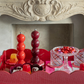Deep Cherry Red Bobbin Salt or Pepper Mill