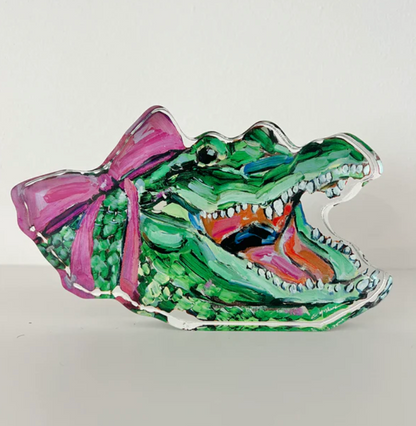 "Gator Girl" Acrylic Shelfie