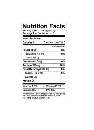 Citrus & Fennel Savory Salt, 2.6 oz