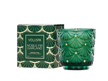 Noble Fir Garland Pedestal 2.5oz Candle