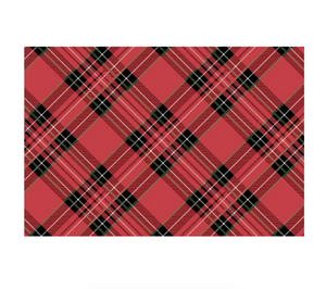 Red Plaid Placemat