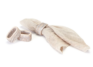 White Wash Napkin Ring