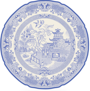 Die-Cut Blue Willow Plate Placemats