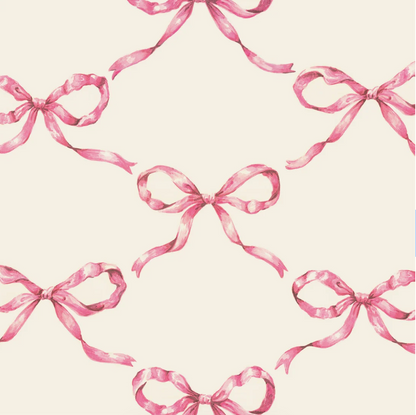 Pink Bow Napkins- Cocktail