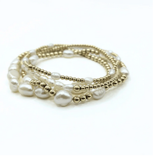 Baroque Patterned Pearl Bracelet