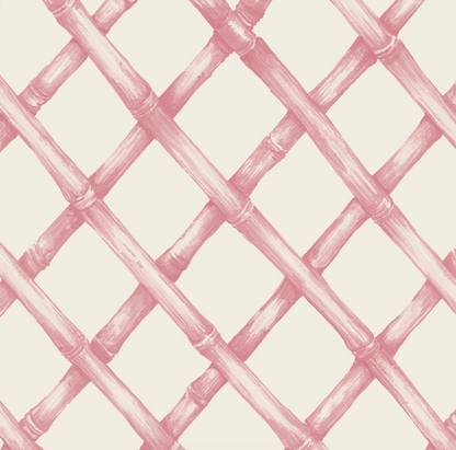 Pink Lattice Napkins- Cocktail