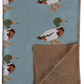 Cotton Knit Baby Blanket w/ Ducks, Multi Color