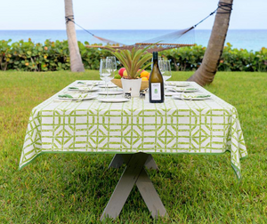 Green Bamboo Tablecloth 60x120