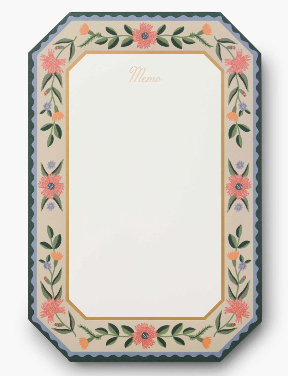 Decorative notepad with floral border and 'Mama' text on a white background