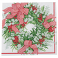 Ribbon Stripe Wreath Cocktail Napkins