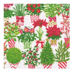 Christmas Flower Market Cocktail Napkins