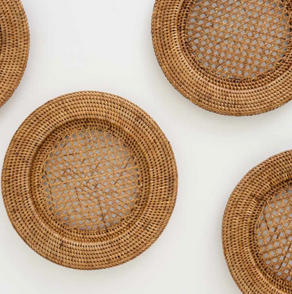 Honey Rattan Charger | Set of 4