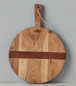 Round Natural Charcuterie Cheese Board- Extra Small