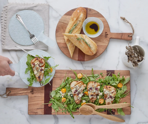 Round Natural Charcuterie Cheese Board- Extra Small