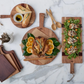 Round Natural Charcuterie Cheese Board- Extra Small