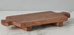 Normandy Wood Riser Footed Tray, Medium